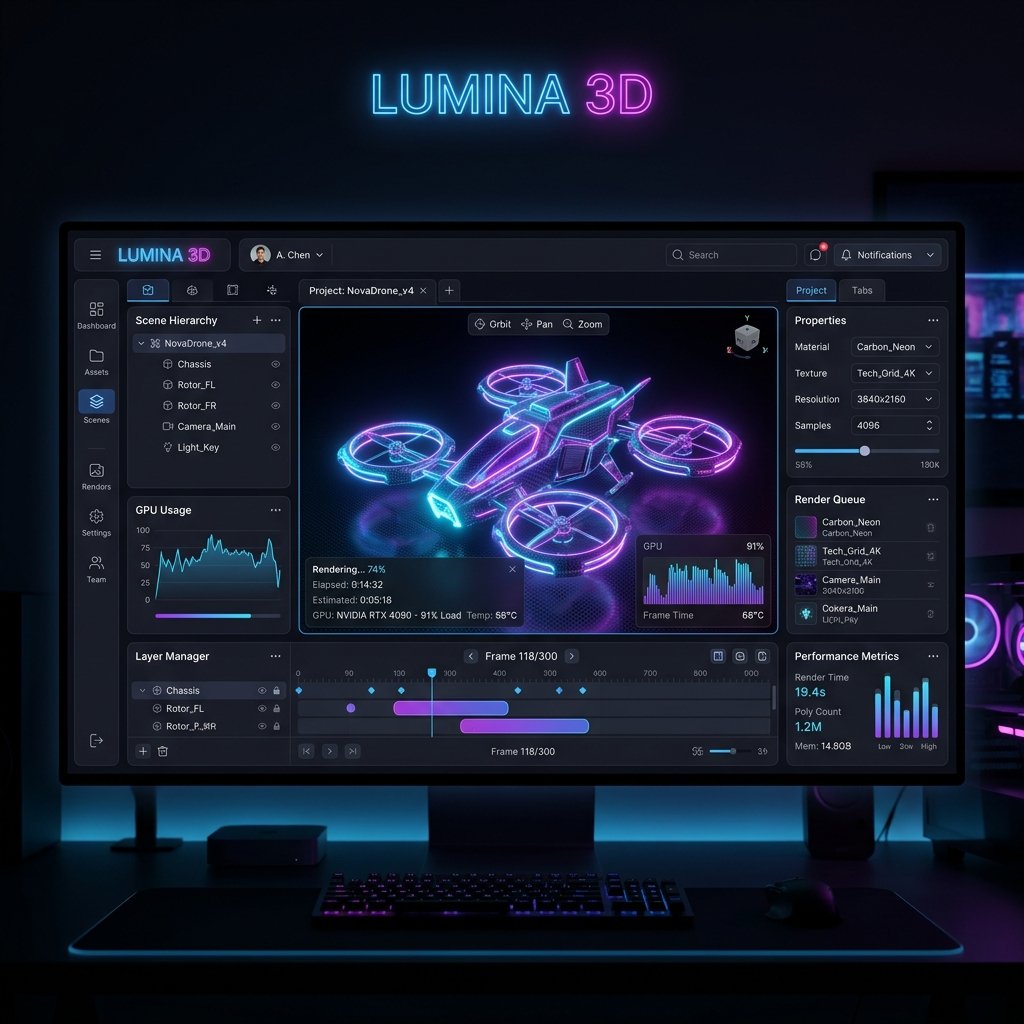 3D Render Interface